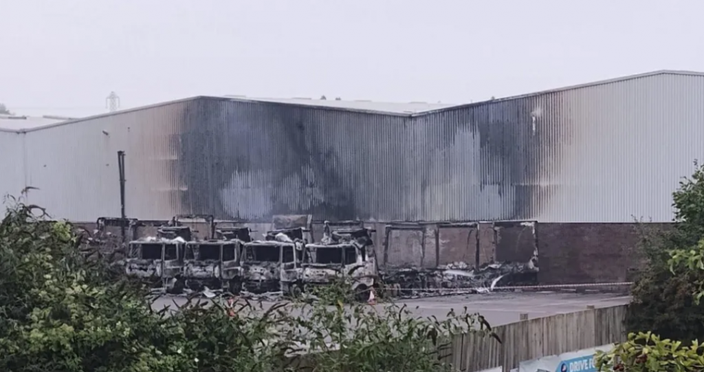 Planck Vision Systems: $500,000 Loss in Massive M&S Depot Fire in Thornbury, Eight HGVs Destroyed