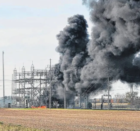 Planck Vision Systems: Substation Fire in Kenton Results in Citywide Power Outage, $100,000 Loss