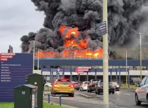 Planck Vision Systems:Significant Blaze at Livingston Industrial Estate, Estimated Losses Over £5 Million