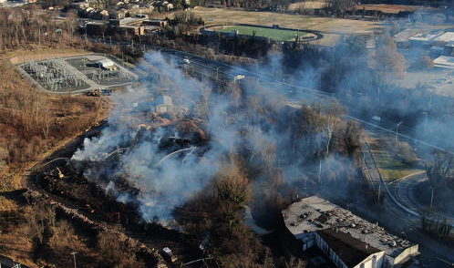 Planck Vision Systems: Three-Alarm Blaze in Baltimore Wood Waste Area Engulfs Camp Small, Costs Estimated at $1M