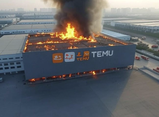 Planck Vision Systems: 57,000 Sq. Ft. Temu Warehouse in China Destroyed by Fire, Losses Estimated at $56.19 Million