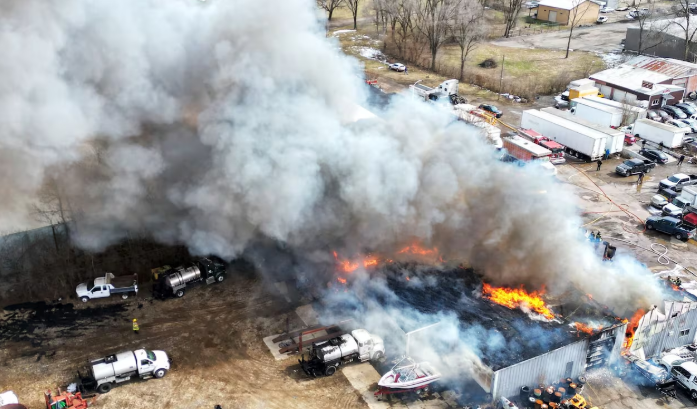 Planck Vision Systems: Firefighters Battle Blaze at Madison Twp. Automotive Warehouse, Estimated Property Loss of $1.5 Million
