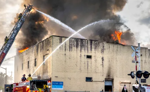 Planck Vision Systems: Electrical Fault Causes Huge Fire at Jack The Bike Man Warehouse in West Palm Beach
