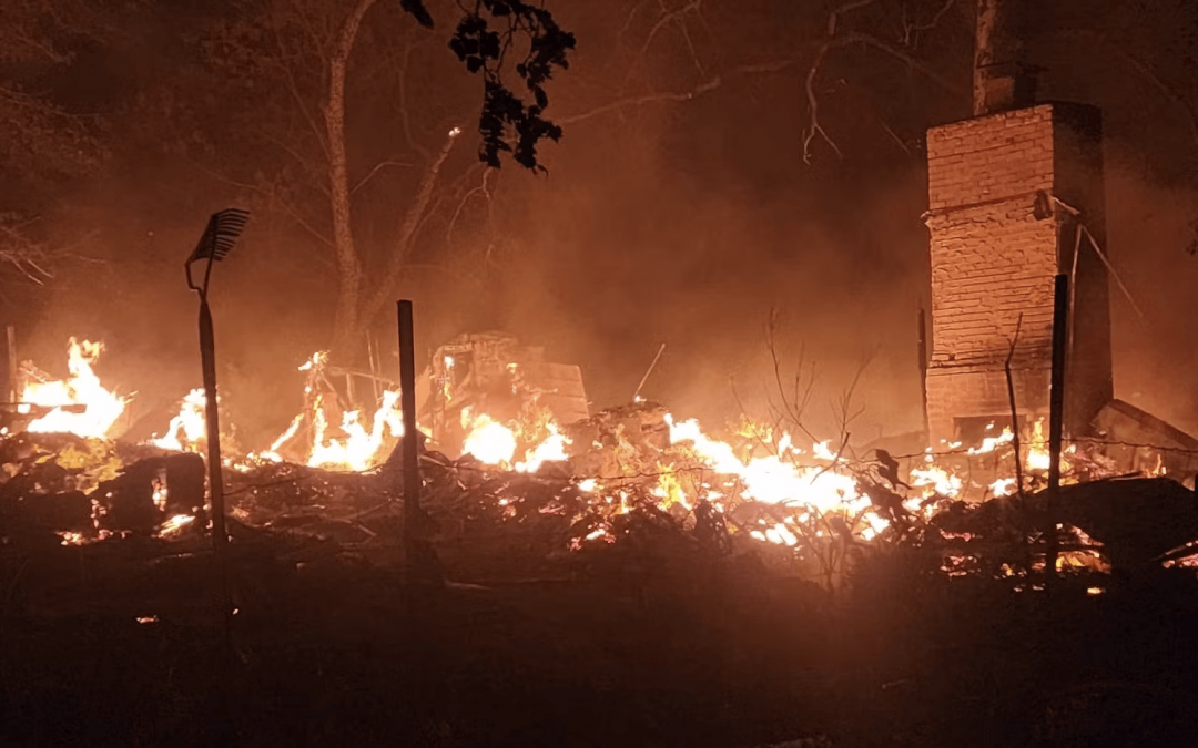 Abandoned house catches fire near Purcell – News on 6